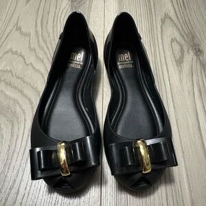 Mel By Melissa Girls Black Flats Size 11